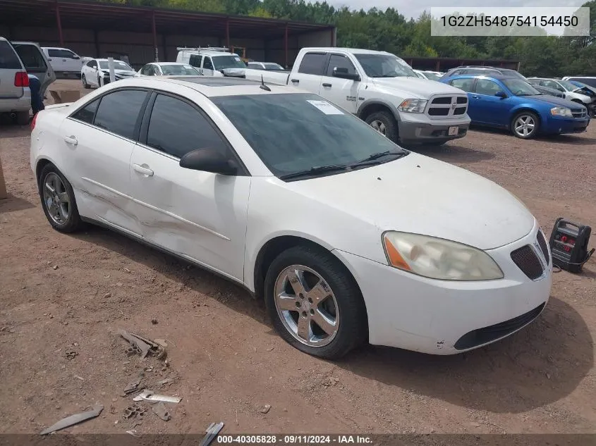 2005 Pontiac G6 Gt VIN: 1G2ZH548754154450 Lot: 40305828