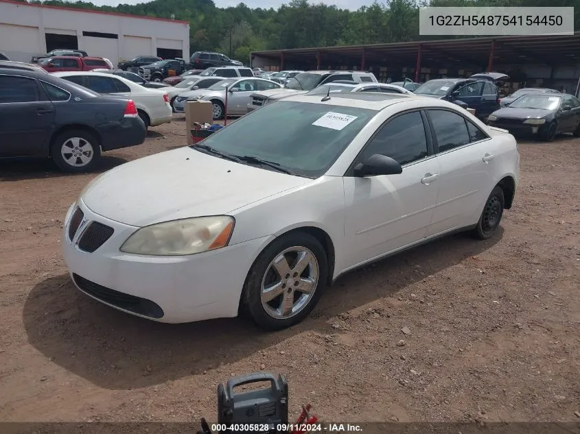 2005 Pontiac G6 Gt VIN: 1G2ZH548754154450 Lot: 40305828