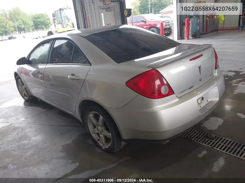 2006 Pontiac G6 VIN: 1G2ZG558X64207659 Lot: 40311906