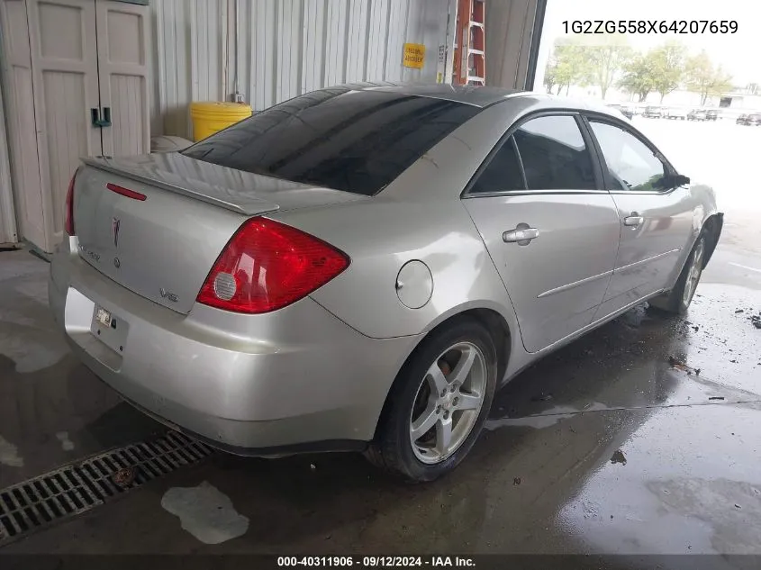 2006 Pontiac G6 VIN: 1G2ZG558X64207659 Lot: 40311906