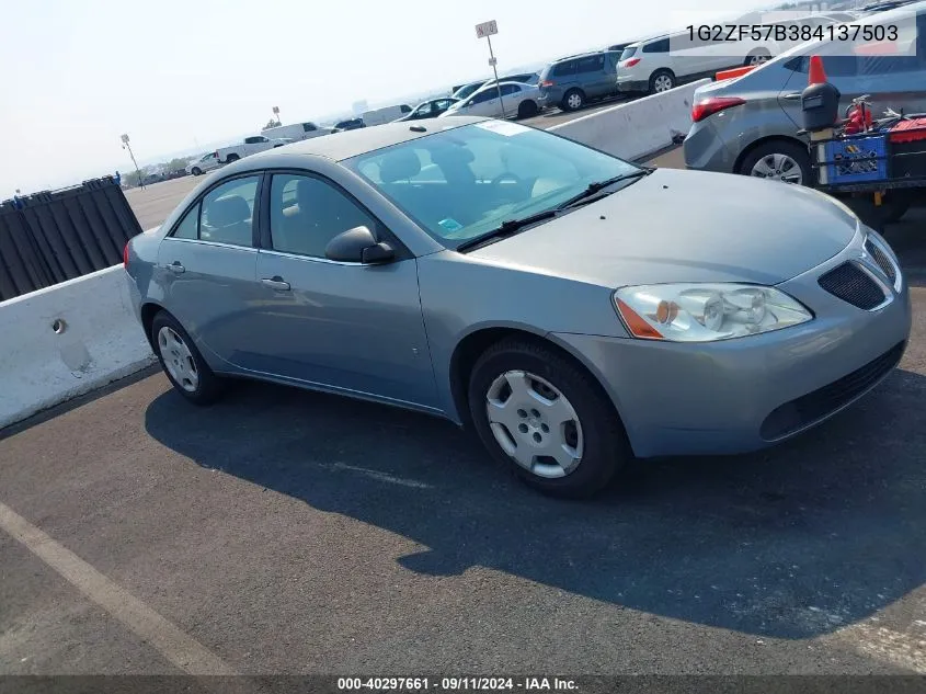 1G2ZF57B384137503 2008 Pontiac G6 Value Leader