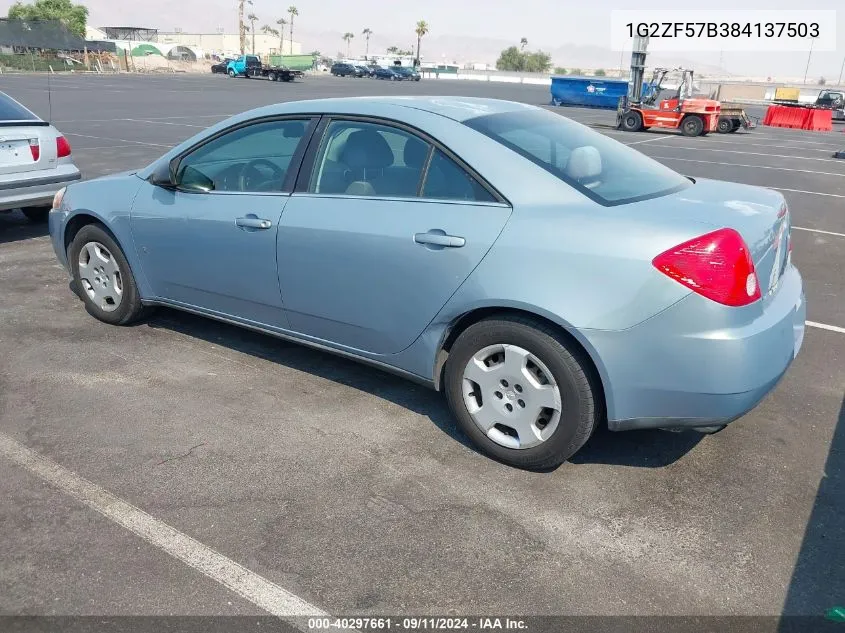 1G2ZF57B384137503 2008 Pontiac G6 Value Leader