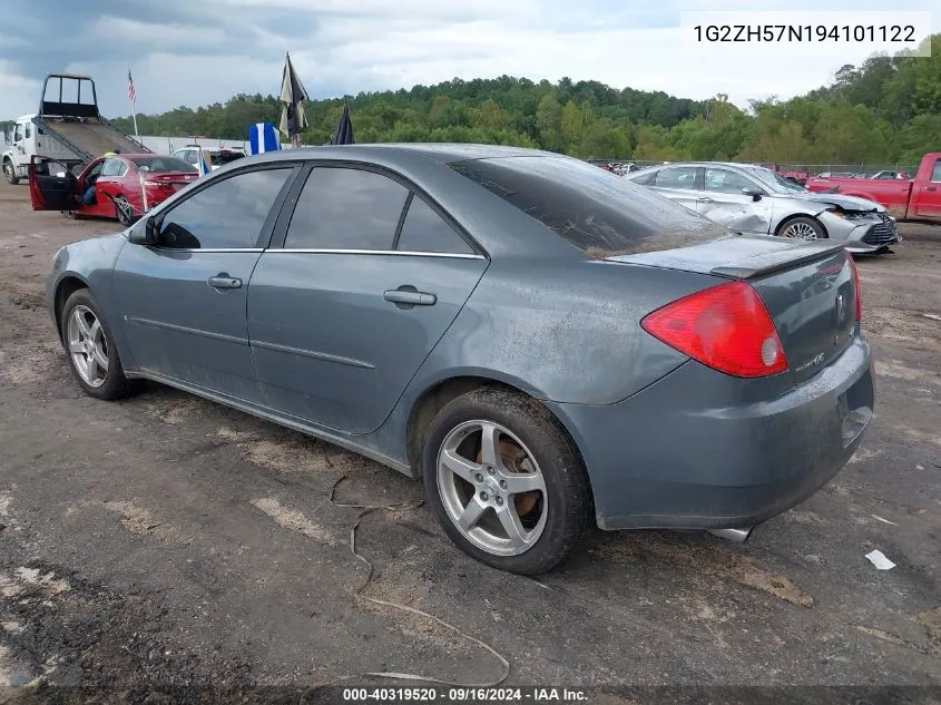 2009 Pontiac G6 Gt VIN: 1G2ZH57N194101122 Lot: 40319520