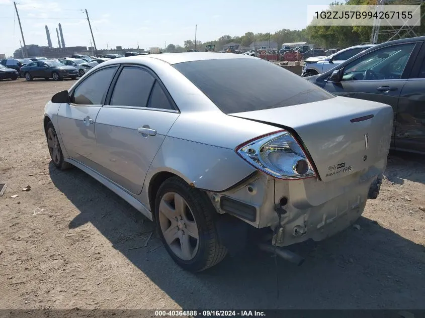 2009 Pontiac G6 New Se VIN: 1G2ZJ57B994267155 Lot: 40364888