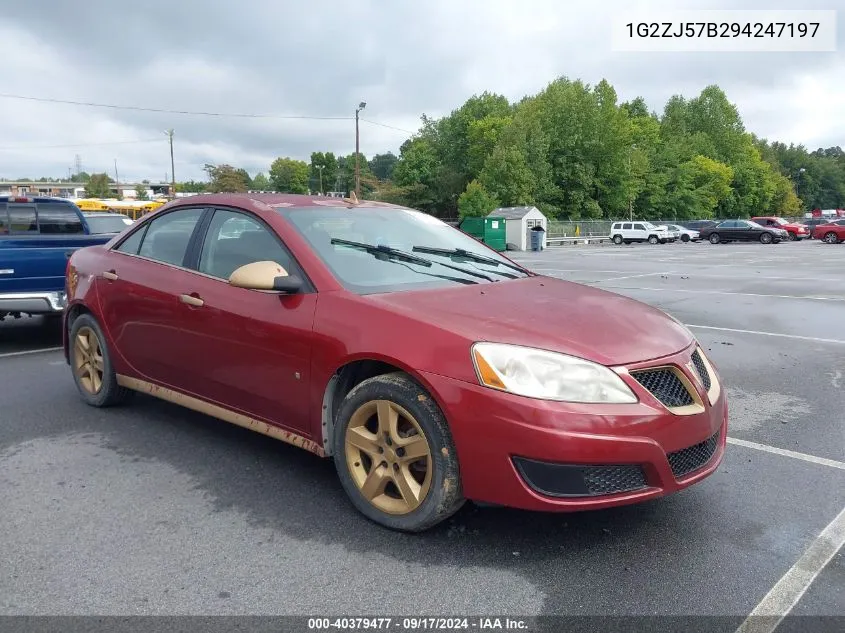 1G2ZJ57B294247197 2009 Pontiac G6 New Se