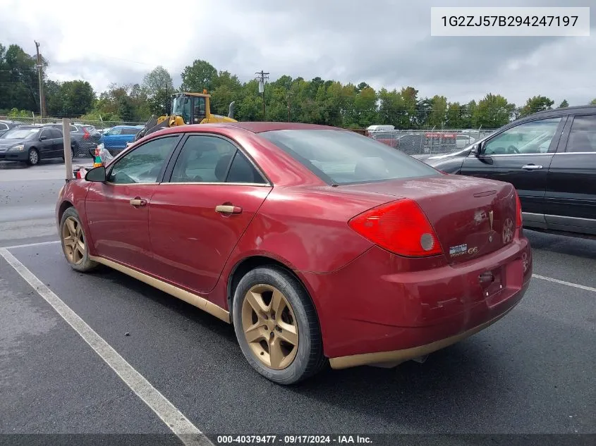 1G2ZJ57B294247197 2009 Pontiac G6 New Se