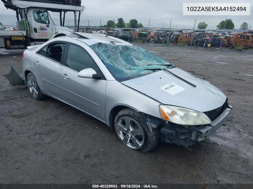 2010 Pontiac G6 VIN: 1G2ZA5EK5A4152494 Lot: 40329803