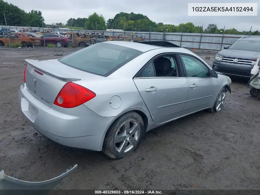 1G2ZA5EK5A4152494 2010 Pontiac G6