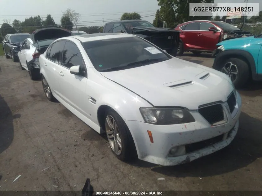 6G2ER577X8L148251 2008 Pontiac G8