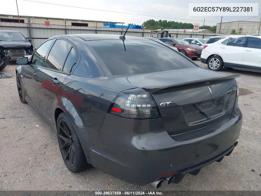 6G2EC57Y89L227381 2009 Pontiac G8 Gt