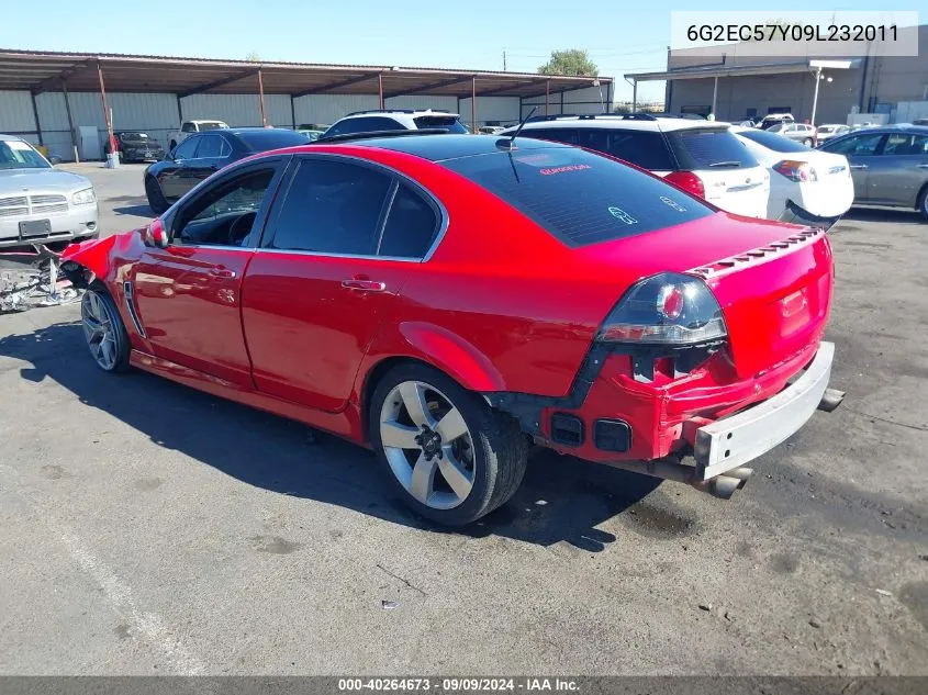 2009 Pontiac G8 Gt VIN: 6G2EC57Y09L232011 Lot: 40264673