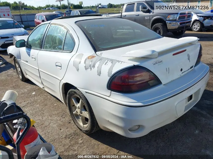 1999 Pontiac Grand Am Gt VIN: 1G2NW52E7XM871236 Lot: 40267932