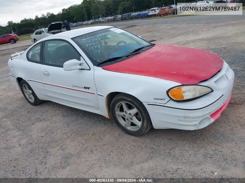 2000 Pontiac Grand Am Gt VIN: 1G2NW12E2YM789487 Lot: 40263330