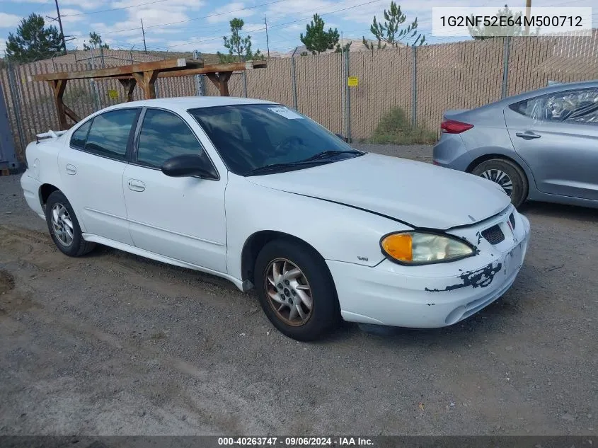 2004 Pontiac Grand Am Se1 VIN: 1G2NF52E64M500712 Lot: 40263747