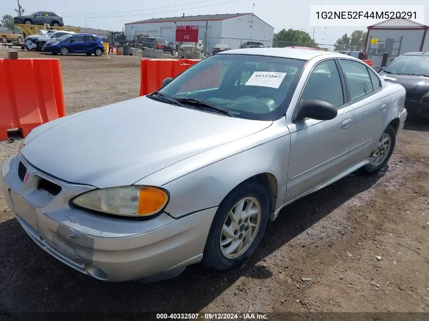 2004 Pontiac Grand Am Se VIN: 1G2NE52F44M520291 Lot: 40332507