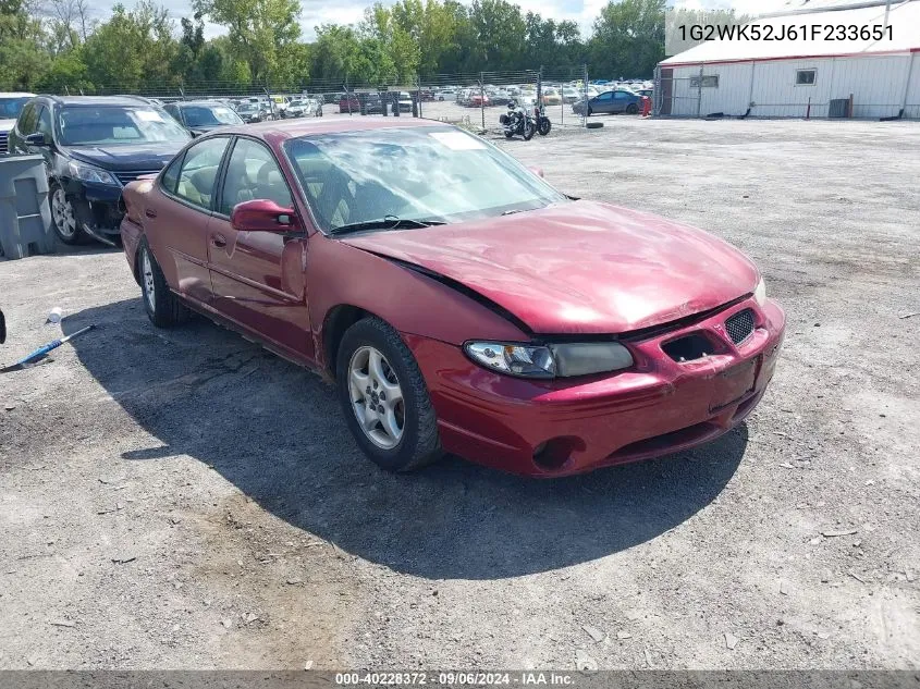 2001 Pontiac Grand Prix Se VIN: 1G2WK52J61F233651 Lot: 40228372