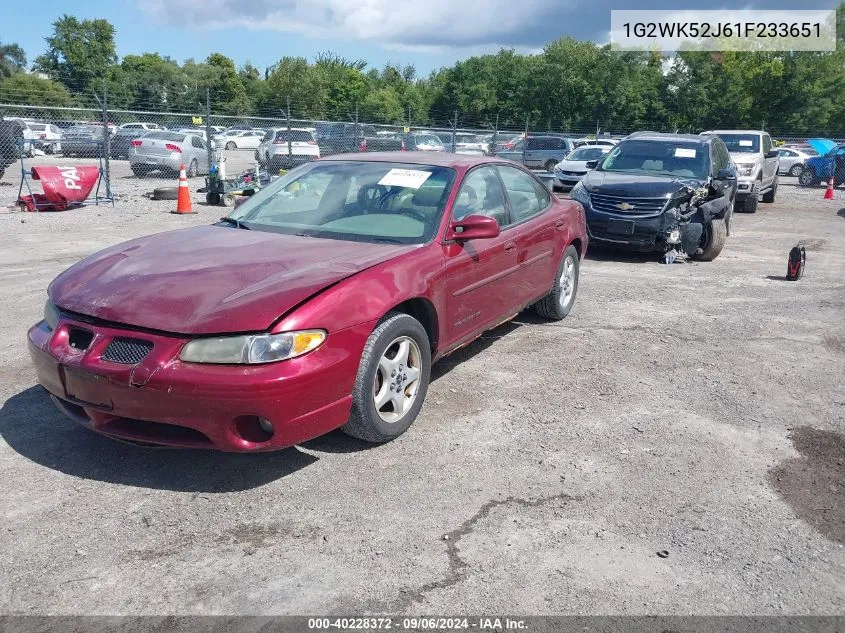 2001 Pontiac Grand Prix Se VIN: 1G2WK52J61F233651 Lot: 40228372