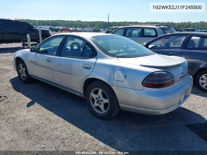 1G2WK52J11F245500 2001 Pontiac Grand Prix Se