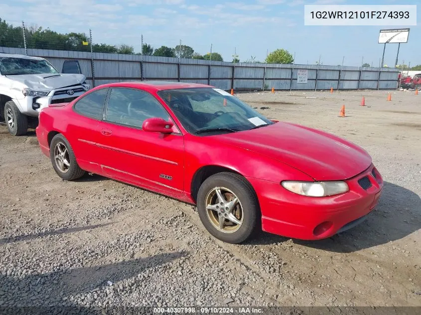 2001 Pontiac Grand Prix Gtp VIN: 1G2WR12101F274393 Lot: 40307998