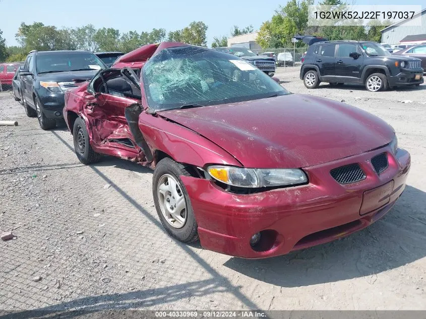 2002 Pontiac Grand Prix Se VIN: 1G2WK52J22F197037 Lot: 40330969