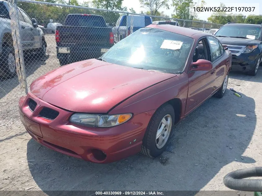 2002 Pontiac Grand Prix Se VIN: 1G2WK52J22F197037 Lot: 40330969