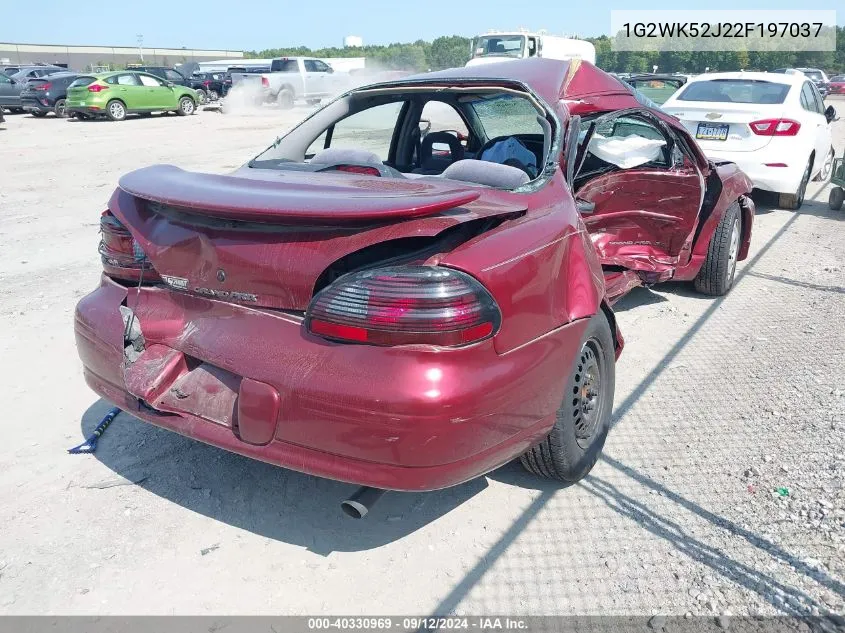 2002 Pontiac Grand Prix Se VIN: 1G2WK52J22F197037 Lot: 40330969