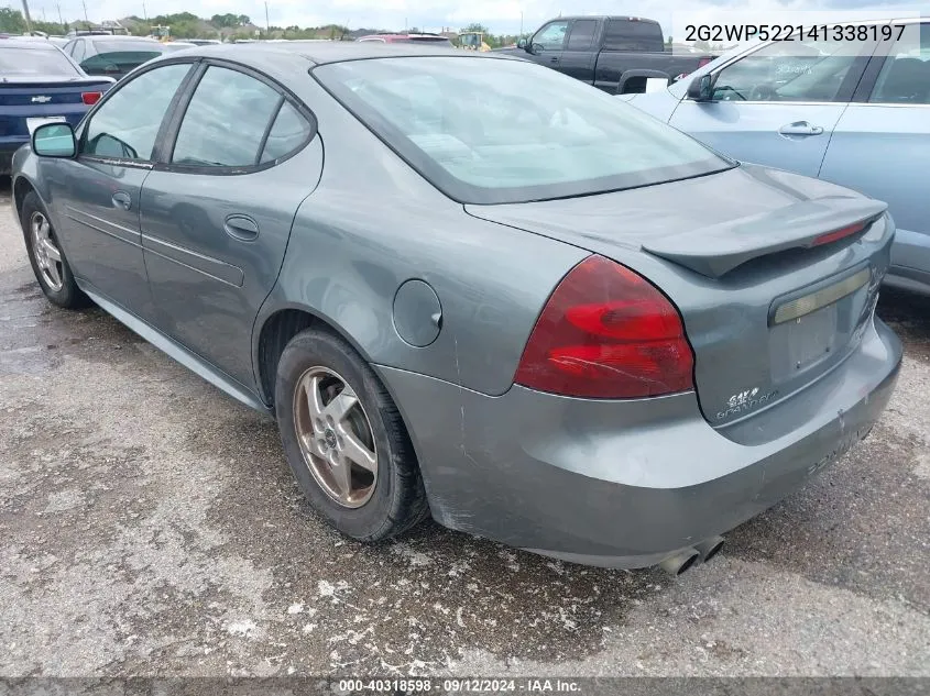 2004 Pontiac Grand Prix Gt1 VIN: 2G2WP522141338197 Lot: 40318598