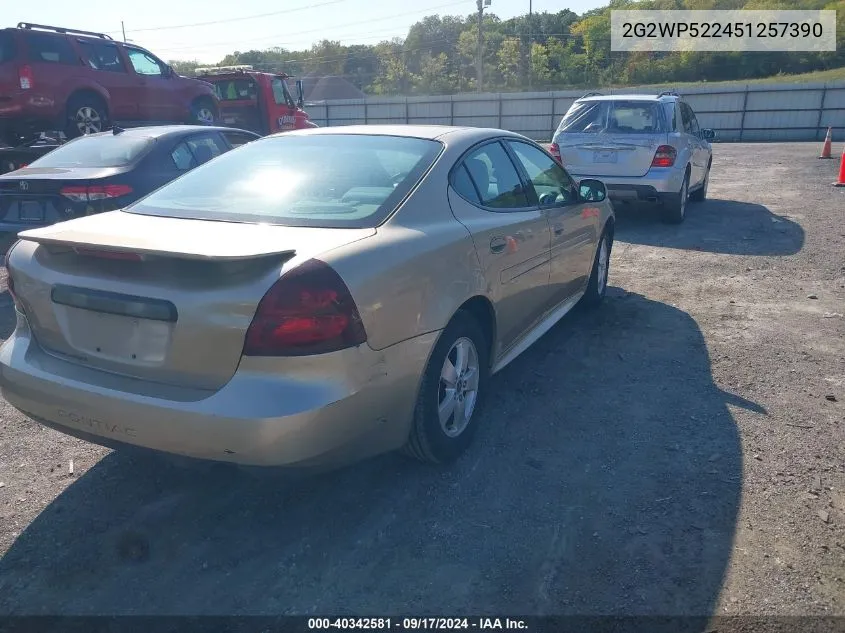 2005 Pontiac Grand Prix VIN: 2G2WP522451257390 Lot: 40342581