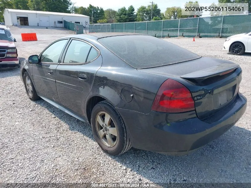 2G2WP552061154061 2006 Pontiac Grand Prix