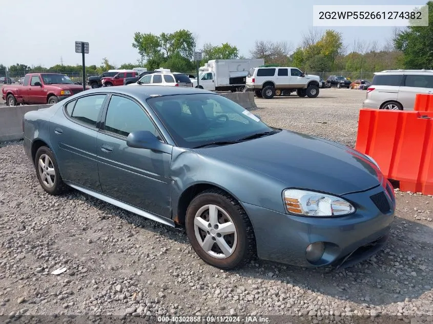 2G2WP552661274382 2006 Pontiac Grand Prix