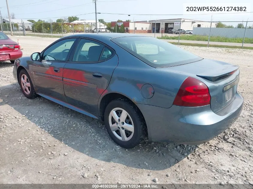 2G2WP552661274382 2006 Pontiac Grand Prix