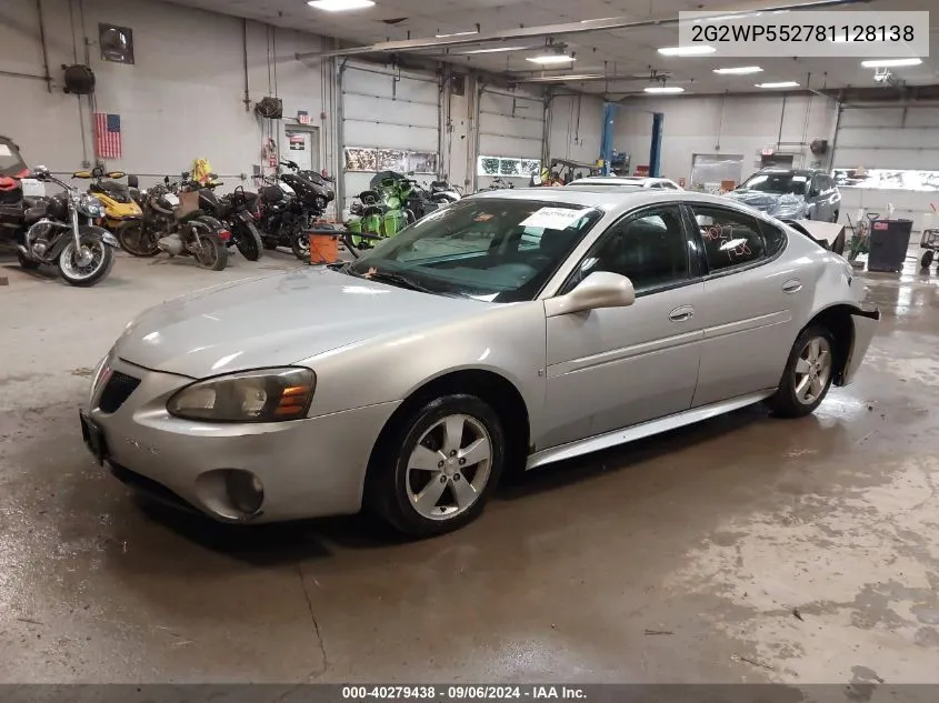 2G2WP552781128138 2008 Pontiac Grand Prix