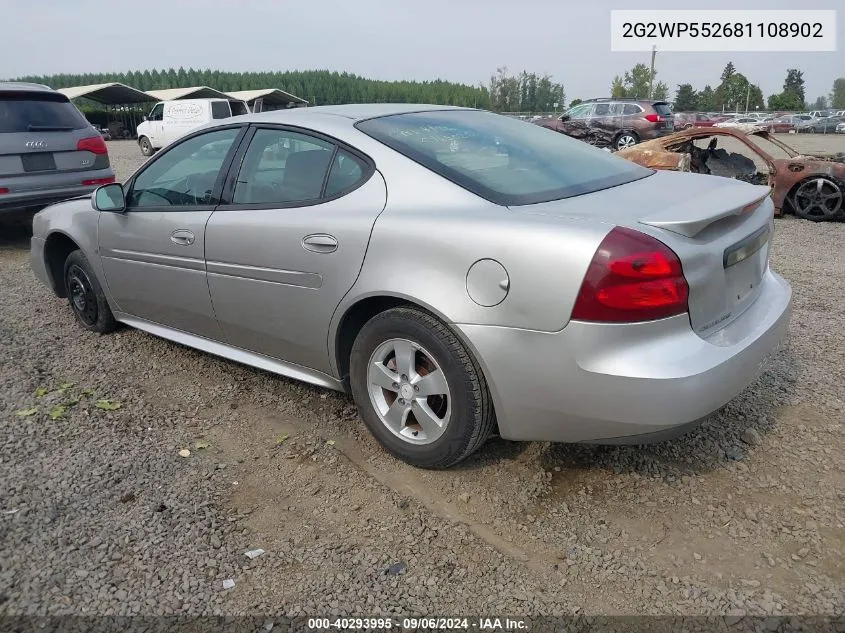 2G2WP552681108902 2008 Pontiac Grand Prix