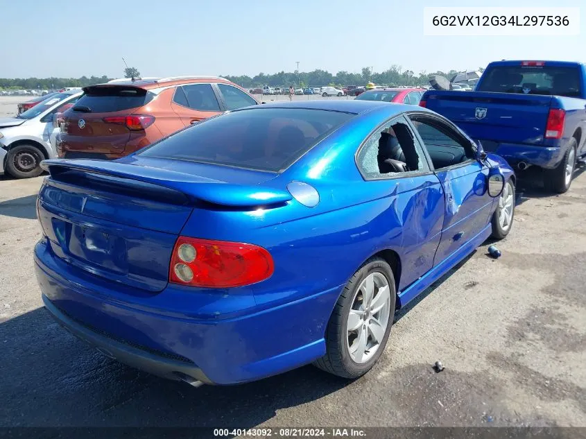 6G2VX12G34L297536 2004 Pontiac Gto