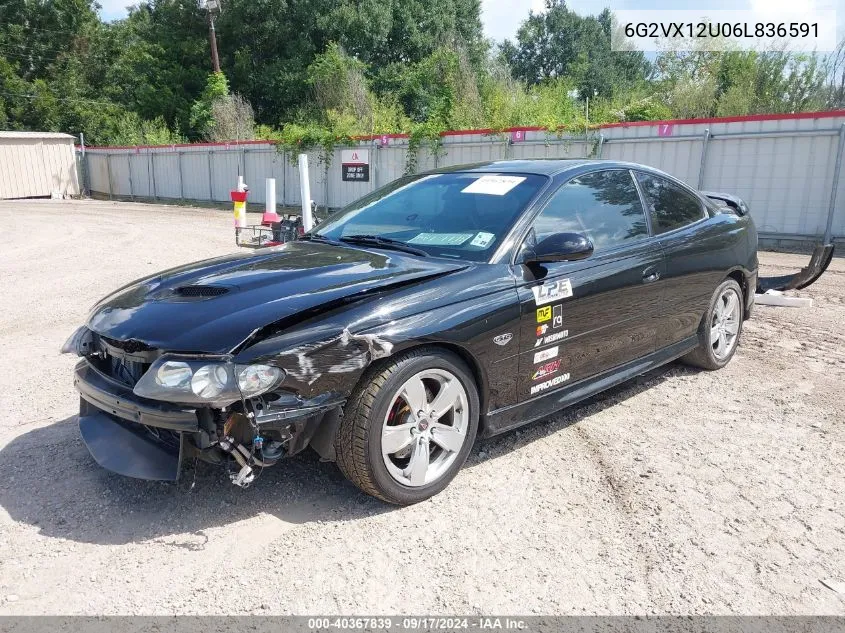 2006 Pontiac Gto VIN: 6G2VX12U06L836591 Lot: 40367839