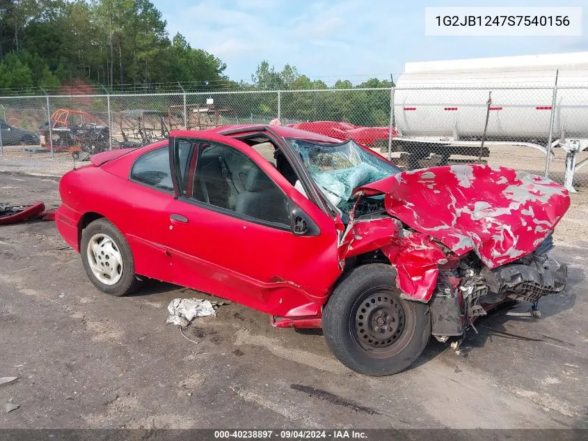 1995 Pontiac Sunfire Se VIN: 1G2JB1247S7540156 Lot: 40238897