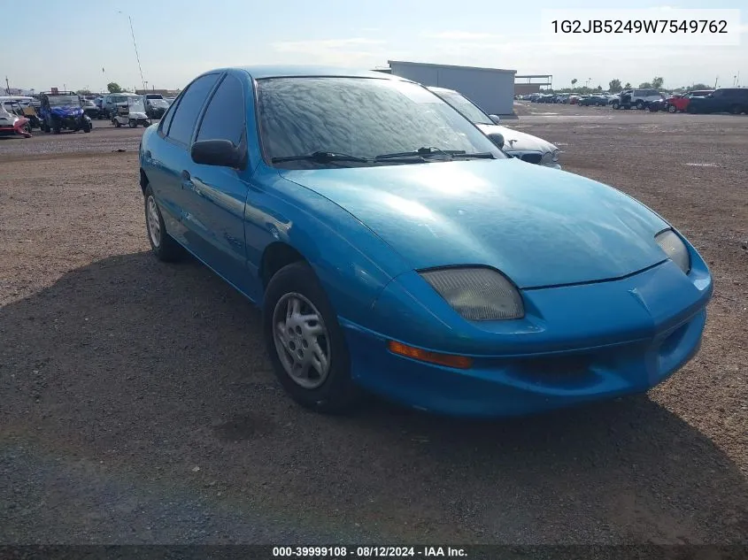 1G2JB5249W7549762 1998 Pontiac Sunfire Se