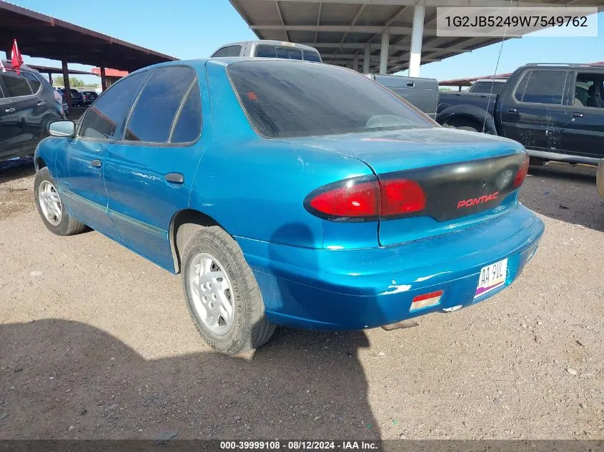 1998 Pontiac Sunfire Se VIN: 1G2JB5249W7549762 Lot: 39999108