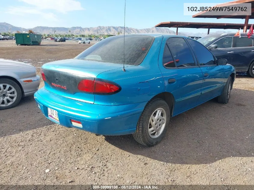 1G2JB5249W7549762 1998 Pontiac Sunfire Se