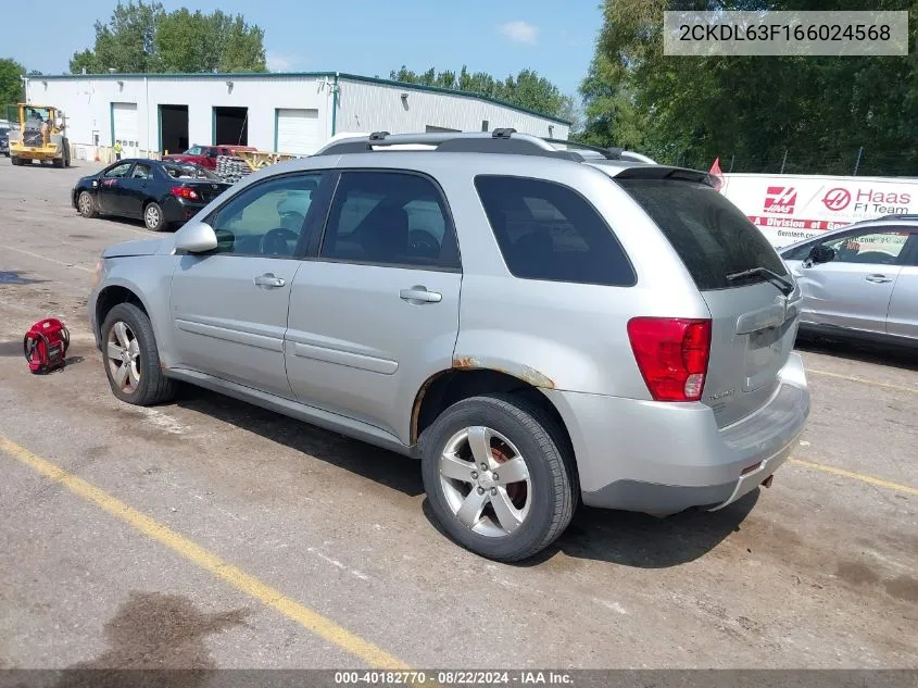 2006 Pontiac Torrent VIN: 2CKDL63F166024568 Lot: 40182770