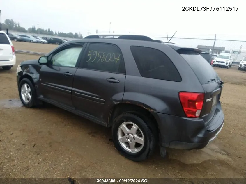 2CKDL73F976112517 2007 Pontiac Torrent