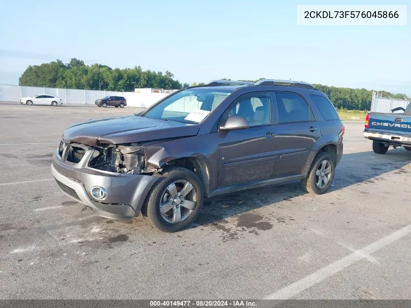 2007 Pontiac Torrent VIN: 2CKDL73F576045866 Lot: 40149477