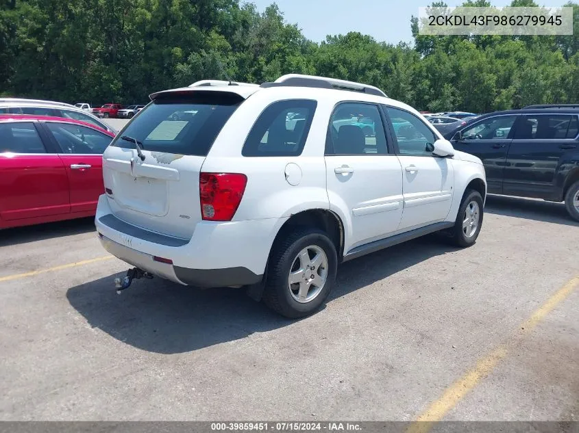 2CKDL43F986279945 2008 Pontiac Torrent