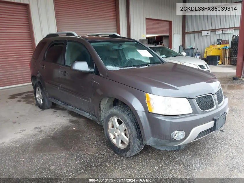 2CKDL33FX86039314 2008 Pontiac Torrent