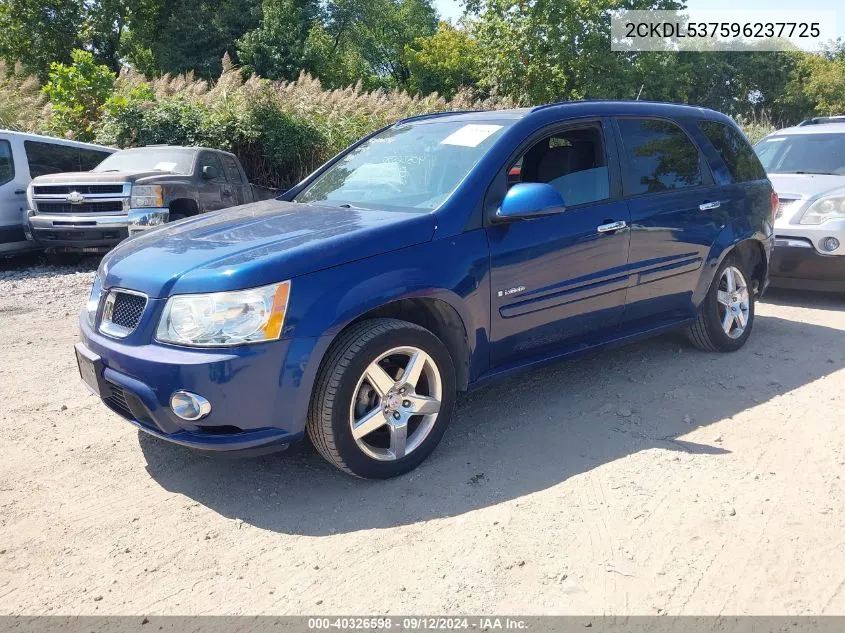 2009 Pontiac Torrent Gxp VIN: 2CKDL537596237725 Lot: 40326598