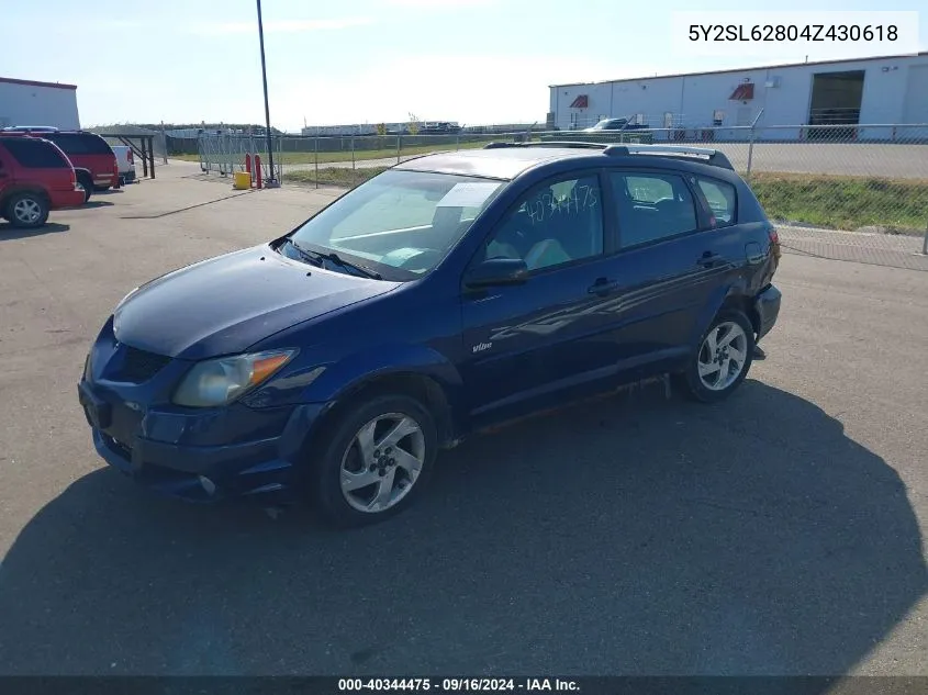 5Y2SL62804Z430618 2004 Pontiac Vibe