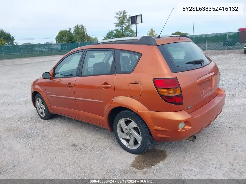 5Y2SL63835Z416132 2005 Pontiac Vibe