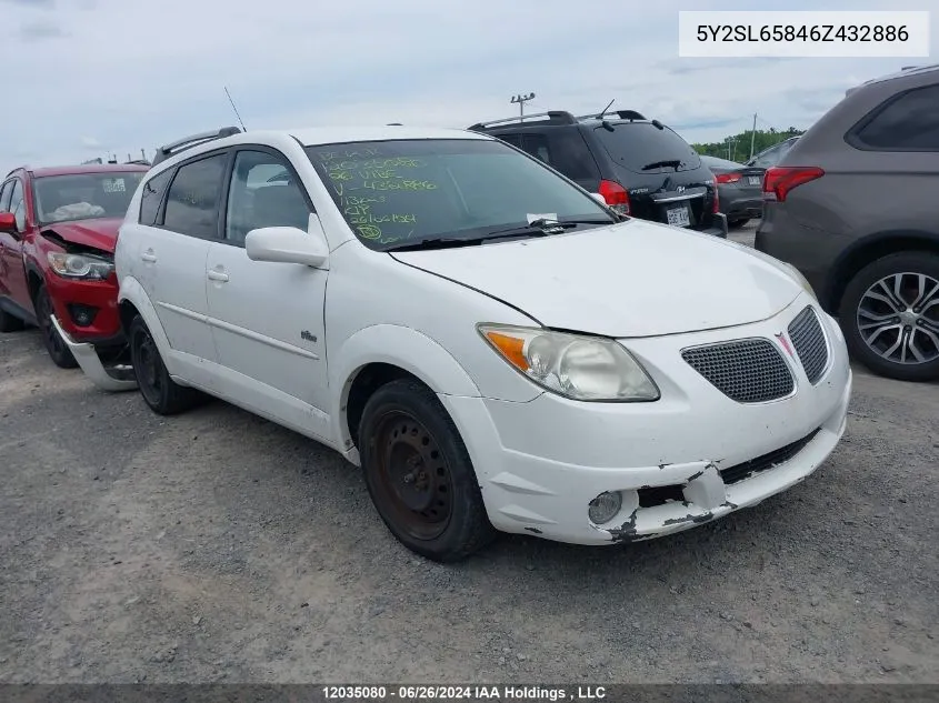 5Y2SL65846Z432886 2006 Pontiac Vibe