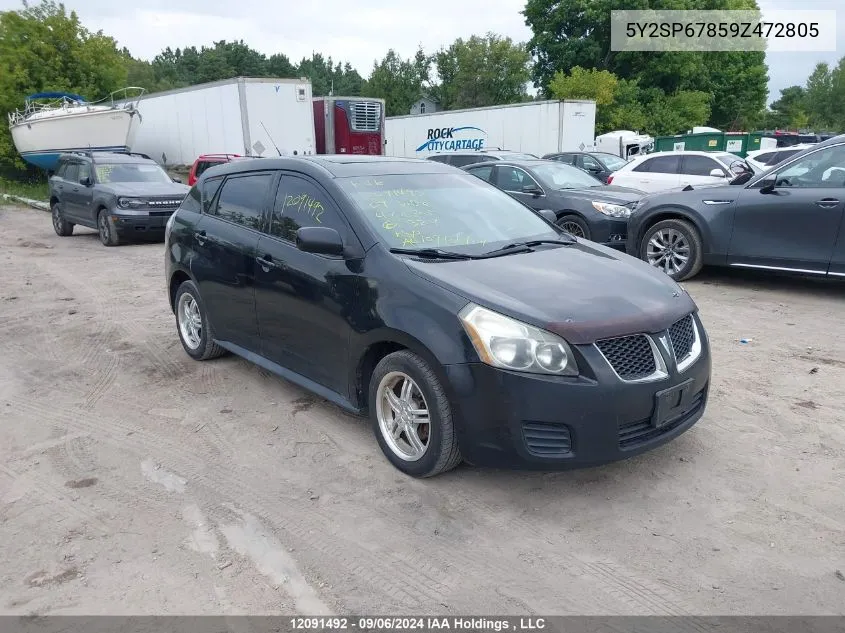 2009 Pontiac Vibe VIN: 5Y2SP67859Z472805 Lot: 12091492