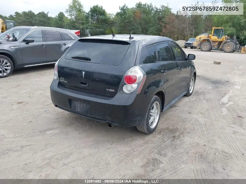 2009 Pontiac Vibe VIN: 5Y2SP67859Z472805 Lot: 12091492